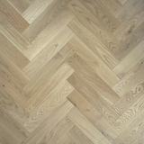 Solid Unfinished White Oak Select & Better 2 1/4" x 9" x 3/4" Herringbone